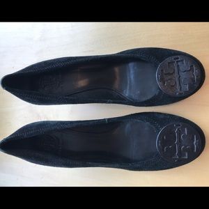 Tory Burch Suede Wedges